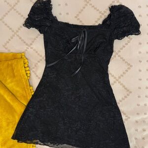 Elegant Black Lace Dress